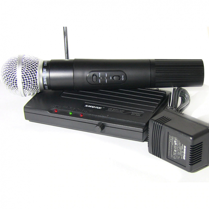 Microfon profesional wireless Shure SH-200 VHF, modulare FM [1]