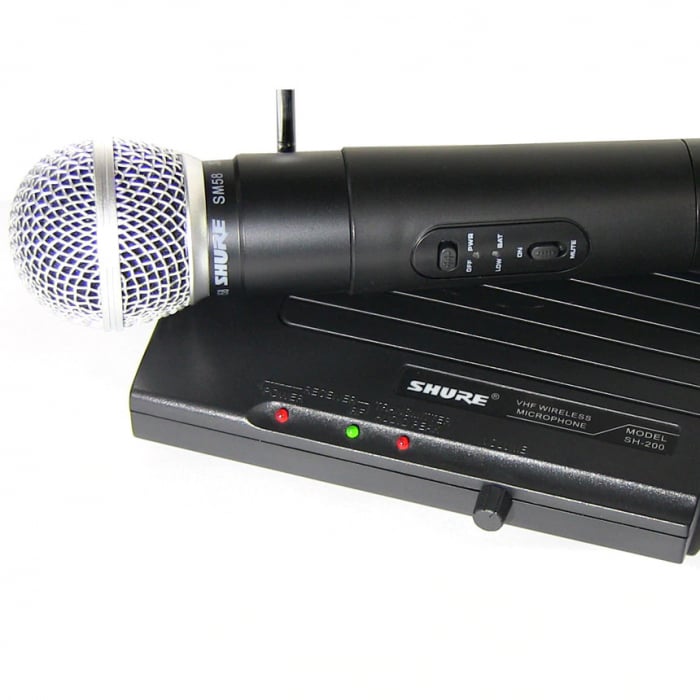 Microfon profesional wireless Shure SH-200 VHF, modulare FM [4]