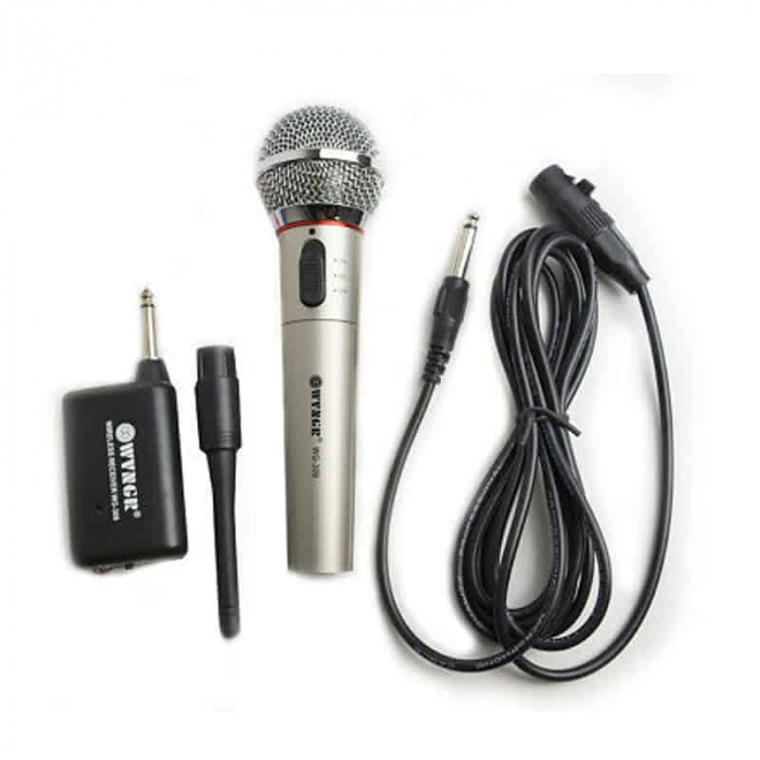Microfon Wireless cu receiver si cablu inclus WG-309E [2]