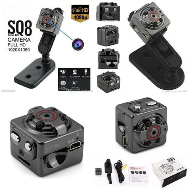 Mini camera spion SQ8 Full HD 1080P cu senzor de miscare si stabilizator imagine [2]