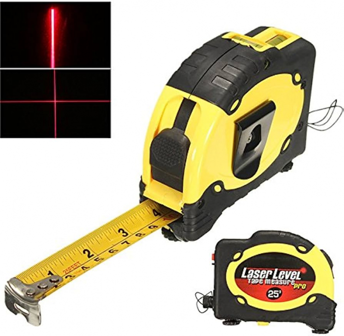 Nivela cu laser si ruleta multifunctionala Level Pro LV-07, 7.5 m [2]