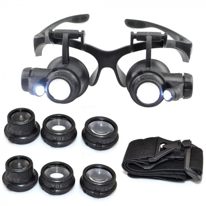 Ochelari cu lentile microscop si factor de marire 10x, 15x, 20x, 25x [4]