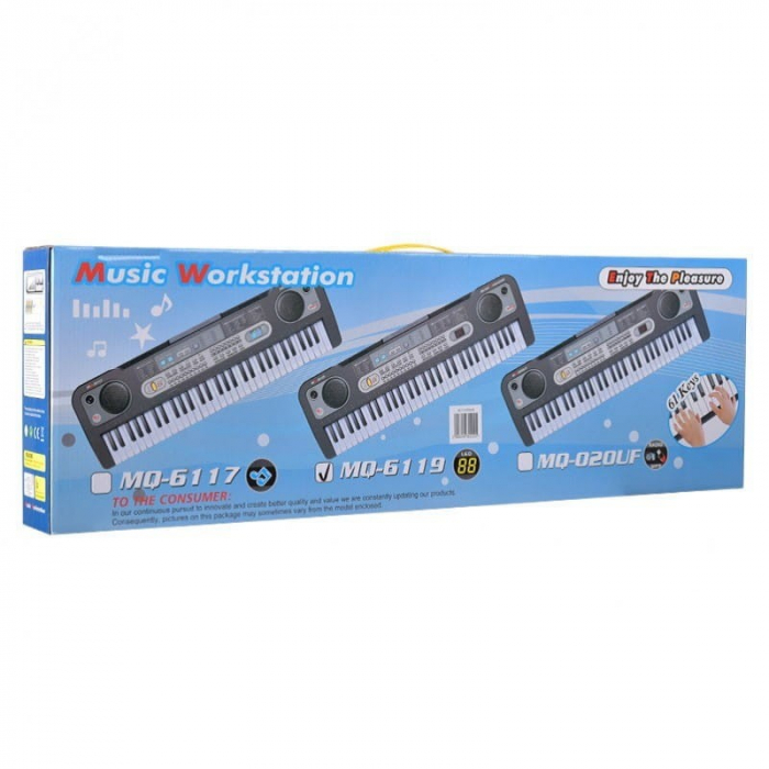 Orga electronica 61 de clape cu 5 Octave si microfon inclus, MQ-6119 [3]