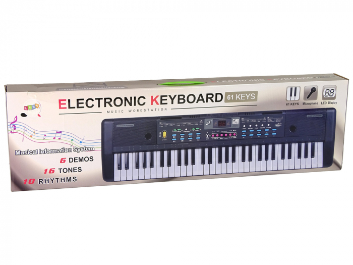 Orga electronica incepatori 61 de clape MQ-6112 cu 10 ritmuri, 16 tonuri si 6 melodii demonstrative [5]
