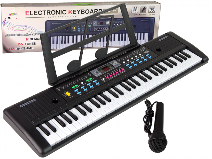 Orga electronica incepatori 61 de clape MQ-6112 cu 10 ritmuri, 16 tonuri si 6 melodii demonstrative [4]