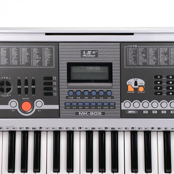 Orga electronica MK-805 cu 61 de clape,5 Octave,citire USB Mp3 si telefon mobil [3]