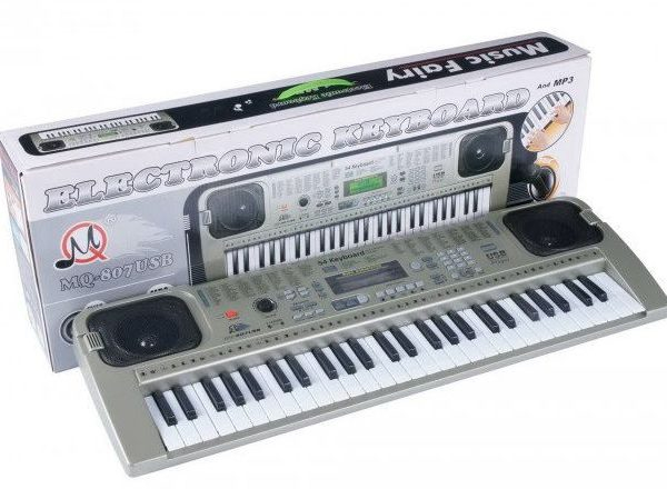 Orga electronica cu 54 clape MQ-807USB si boxe, microfon,Usb Stick Mp3 Player [2]