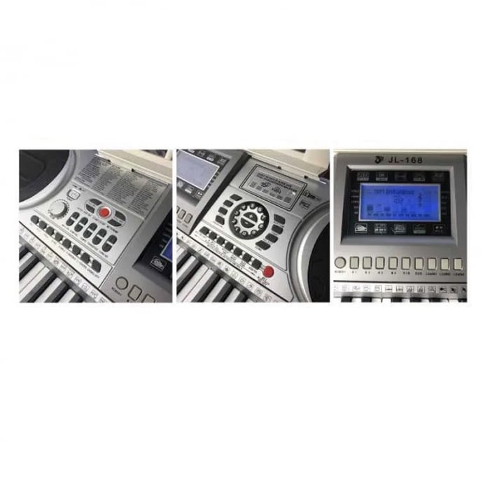 Orga electronica profesionala JL-168, cu 61 clape imitatie pian Touch Sensitive [7]