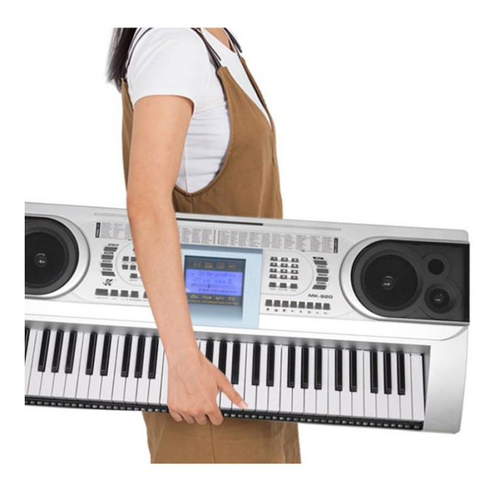 Orga electronica semiprofesionala cu 61 de clape MK-920,LCD, 100 timbre, 100 ritmuri, 6 melodii demo, boxe incorporate [3]