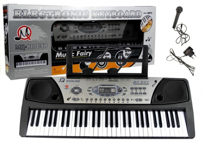 Orga electronica MQ-810USB cu 61 de clape si citire prin MP3 player [2]