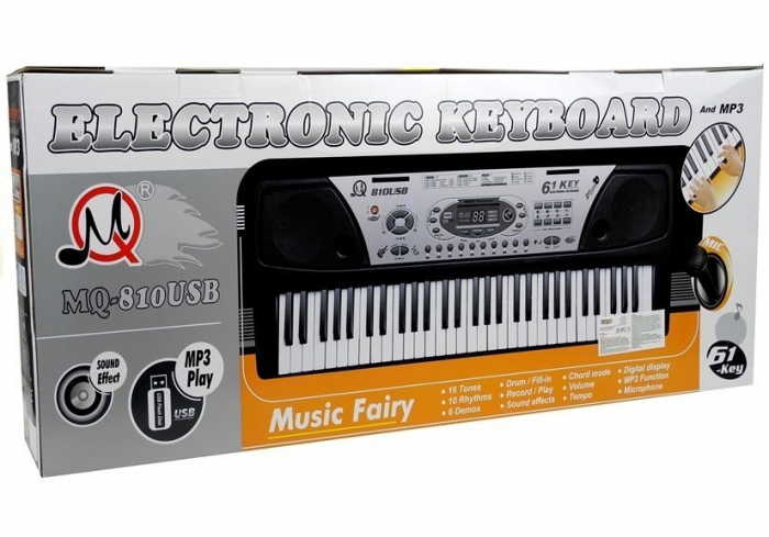 Orga electronica MQ-810USB cu 61 de clape si citire prin MP3 player [4]