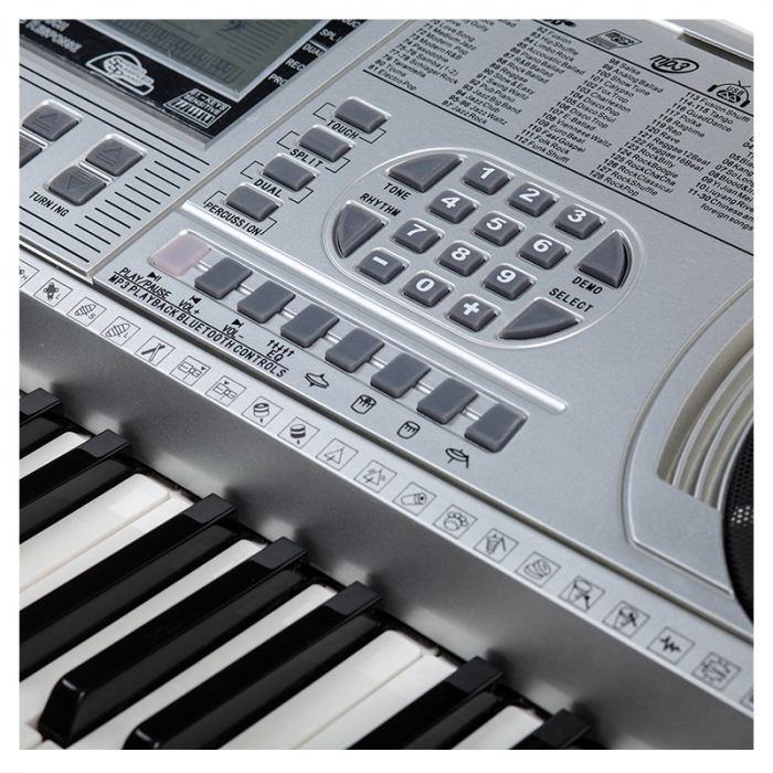 Orga profesionala electronica XY-335, 61 clape cu port USB MP3 Player si interfata Midi [2]