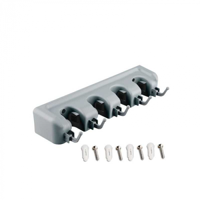 Organizator multifunctional cu 5 carlige si 4 locasuri, pentru maturi si mopuri [3]
