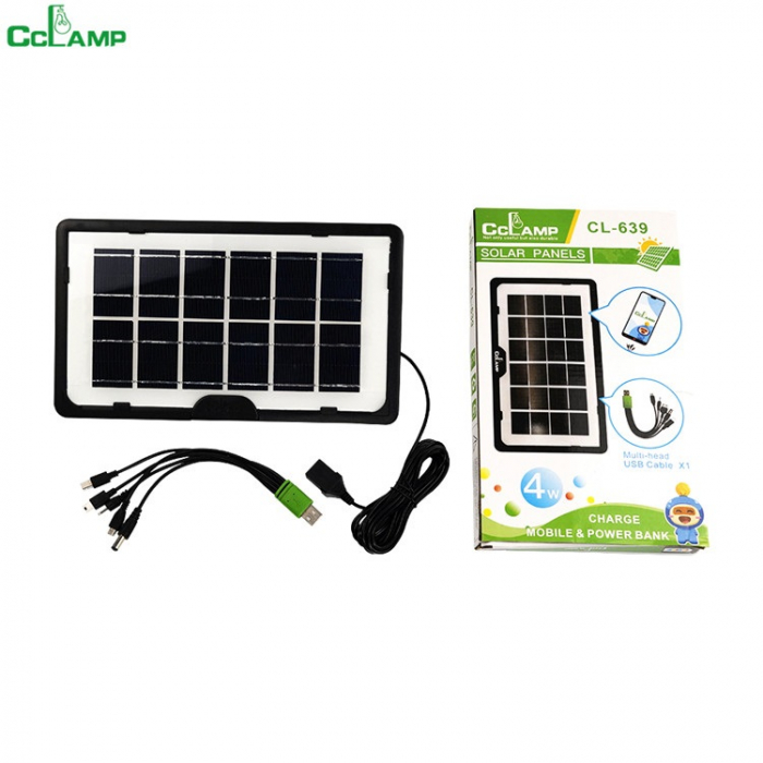 Panou solar portabil CcLamp CL-639, pentru incarcare telefon si dispozitive [4]