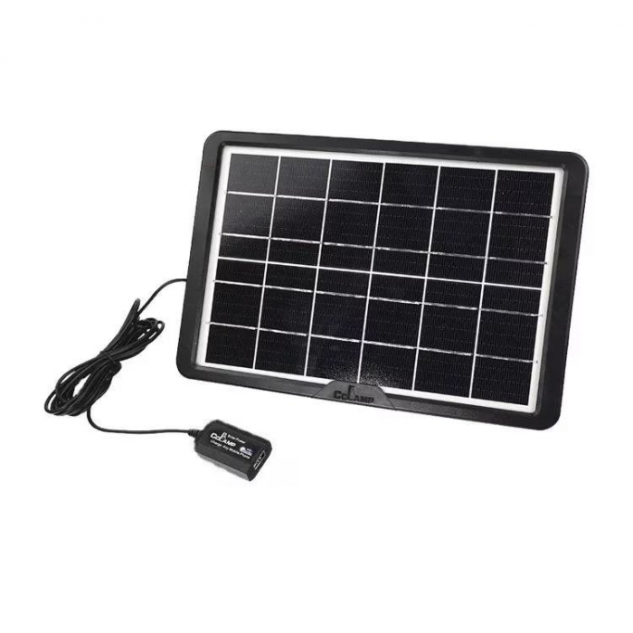 Panou solar portabil CcLamp CL-680 6V, 8W,1.3A , cu port multi USB si IP65 [2]