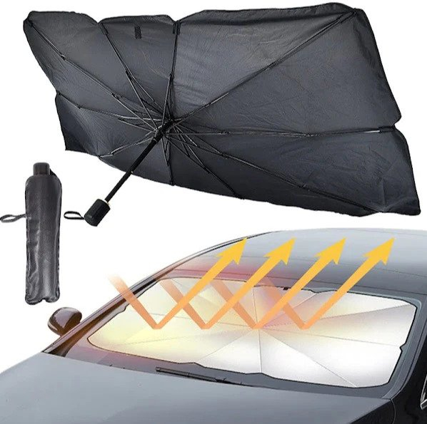 Parasolar auto pliabil tip umbrela,pentru parbrizul masinii [2]