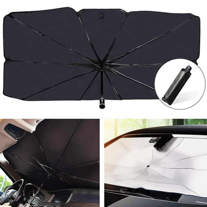 Parasolar auto pliabil tip umbrela,pentru parbrizul masinii [4]
