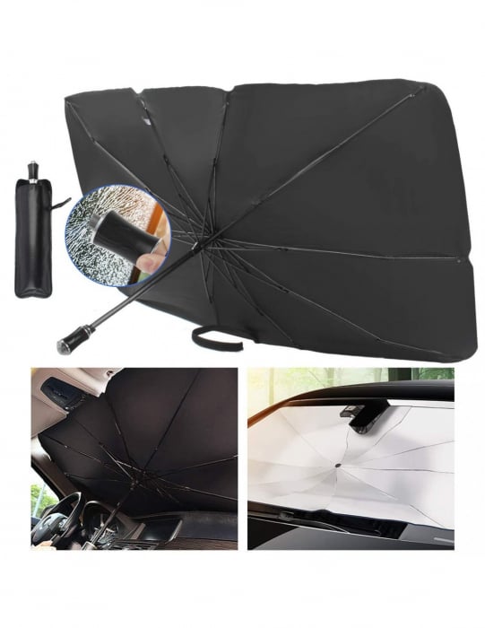 Parasolar auto pliabil tip umbrela,pentru parbrizul masinii [5]