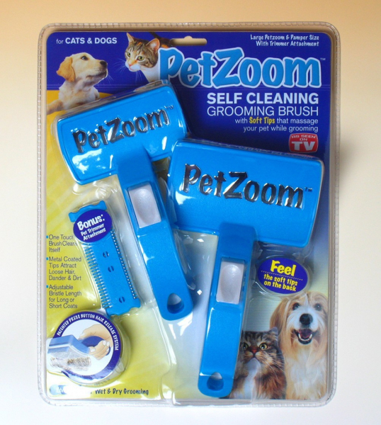Perie dubla profesionala pentru animale cu trimmer inclus,Pet Zoom [2]