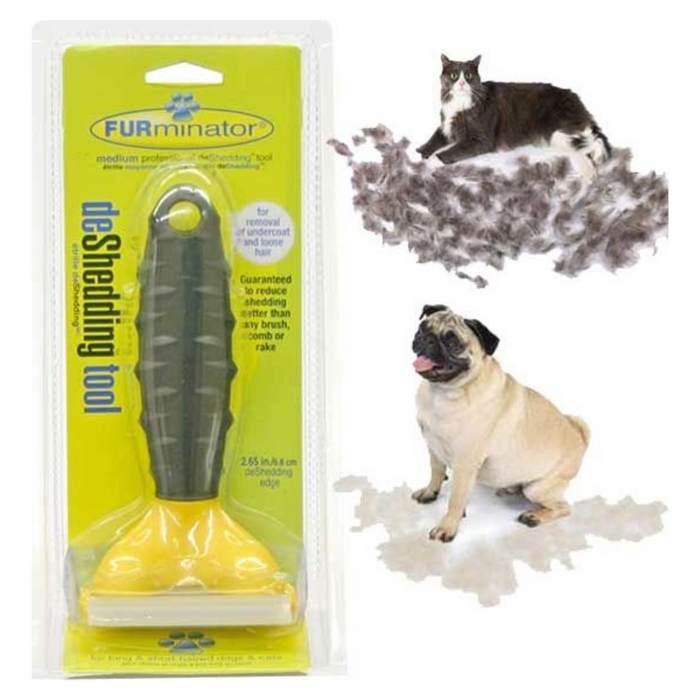 Perie profesionala de curatat par de animale, FURminator medium [2]