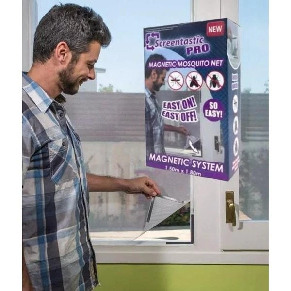 Plasa anti insecte Screentastic Pro cu prindere magnetica 150 x 180 cm [2]