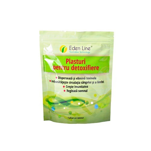 Plasturi pentru detoxifiere cu turmalina 10 bucati,Eden Line [1]