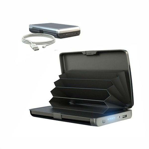 Portofel securizat RFID  si incarcator baterie externa 2 in 1 [2]