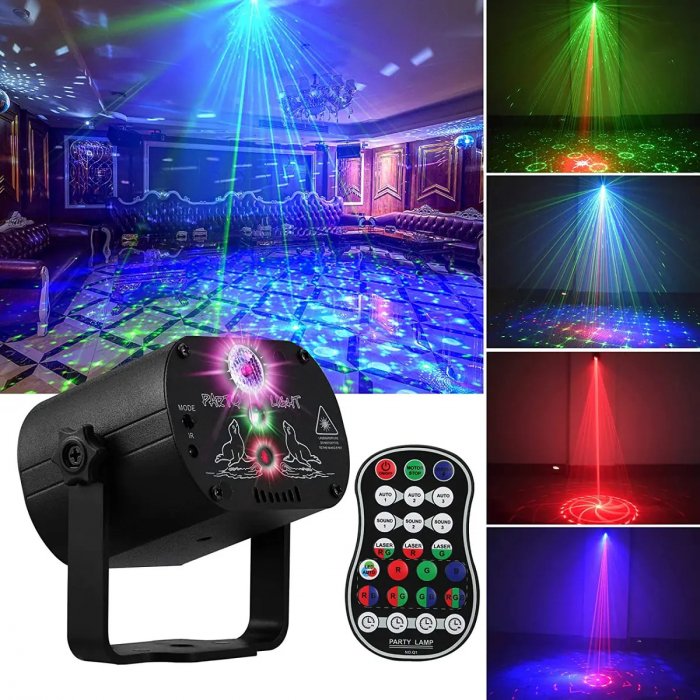 Proiector de lumini Disco cu efecte Laser pentru evenimente [4]
