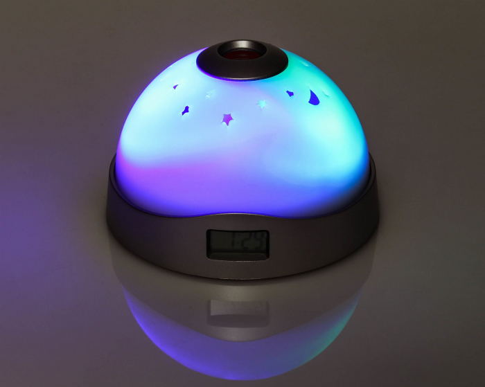 Ceas multicolor cu alarma si proiectie, ora, stele pe tavan [2]