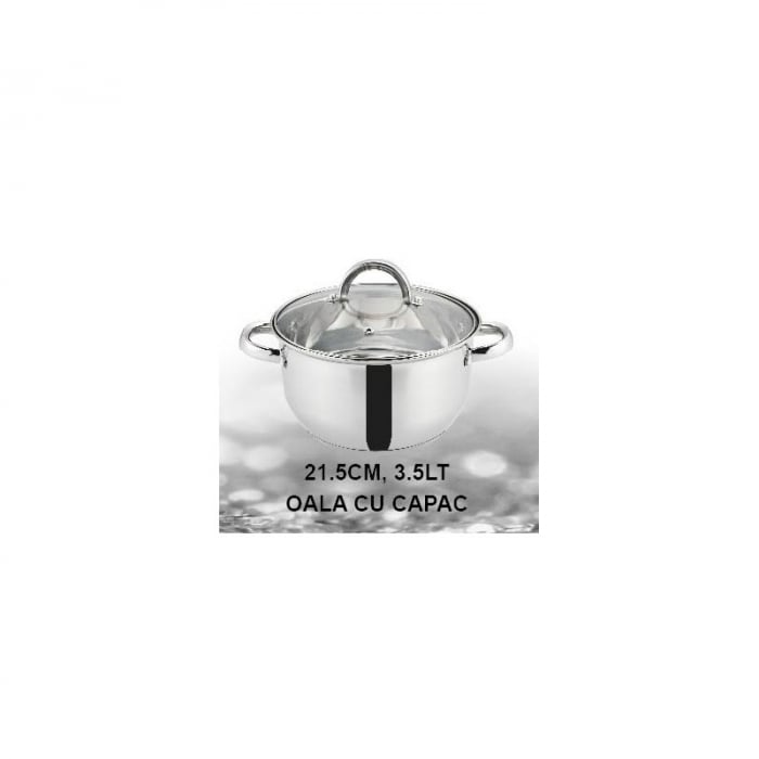 Set 6 oale din inox cu baza pe inductie,plus 6 capace sticla,Grunberg GR2441 [3]