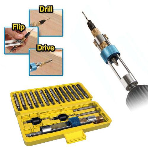 Set biti si adaptor rapid bormasina 20 piese Half Time Drill Driver [2]