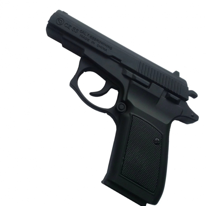 Bricheta antivant reincarcabila tip pistol metalic,cu teaca inclusa si suport [4]