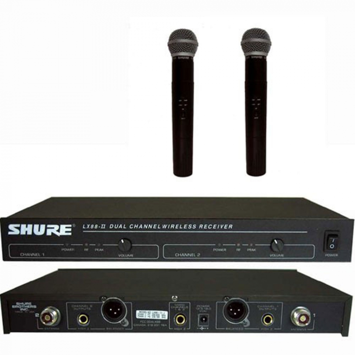 Sistem wireless cu 2 microfoane profesionale,Shure LX88-II [2]