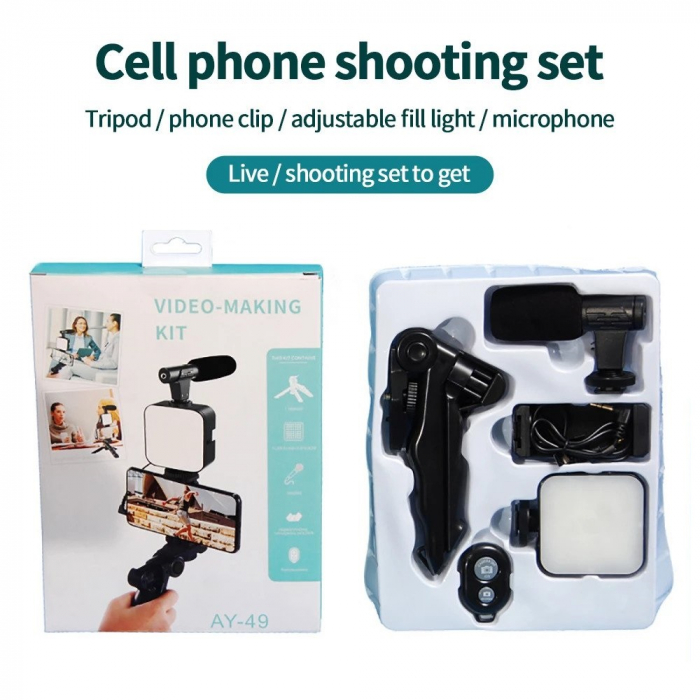 Set pentru vlogging si prezentari live cu telefonul sau camera foto [4]