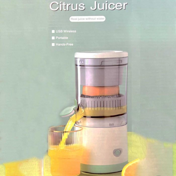 Storcator electric de citrice portabil cu alimentare USB 45W, Citrus Juicer [4]