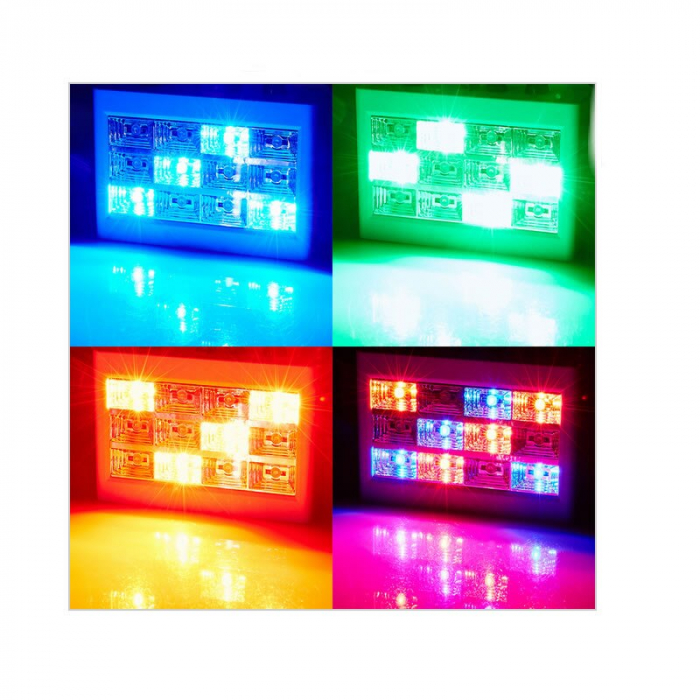 Stroboscop disco cu jocuri de lumini,Strobe 12 LED-uri [3]