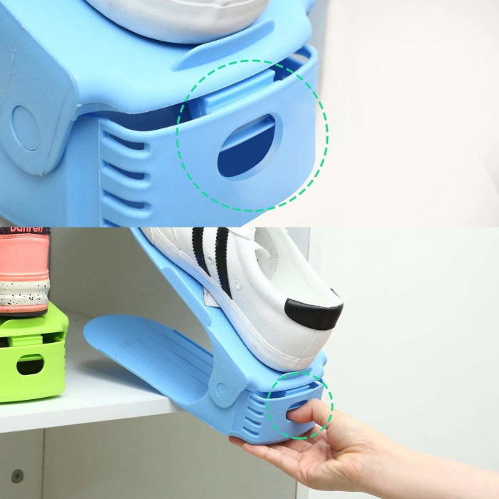 Suport organizator pentru o pereche incaltaminte cu 3 nivele reglabile pe inaltime [2]