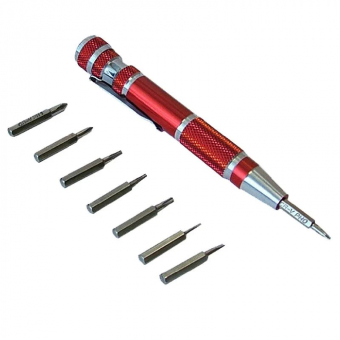Surubelnita magnetica tip stilou cu set 9 in 1 pentru telefoane si laptopuri [4]