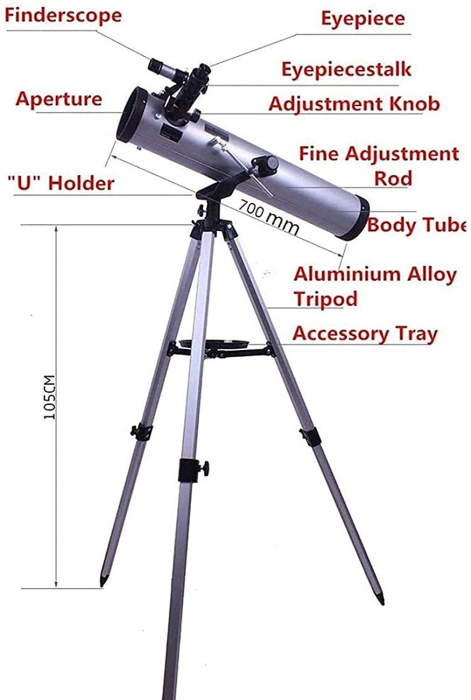 Telescop astronomic reflector F70076, cu trepied reglabil [3]
