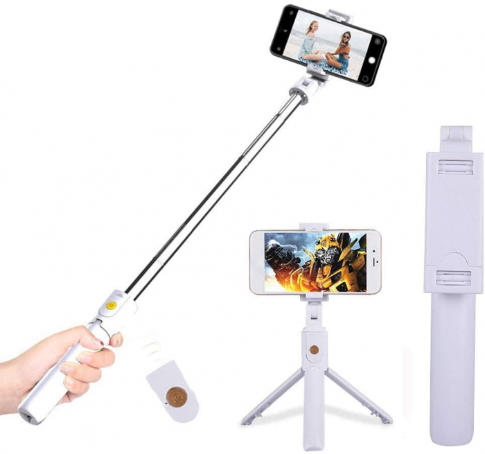 Selfie Stick cu trepied si telecomanda Bluetooth K07 [2]