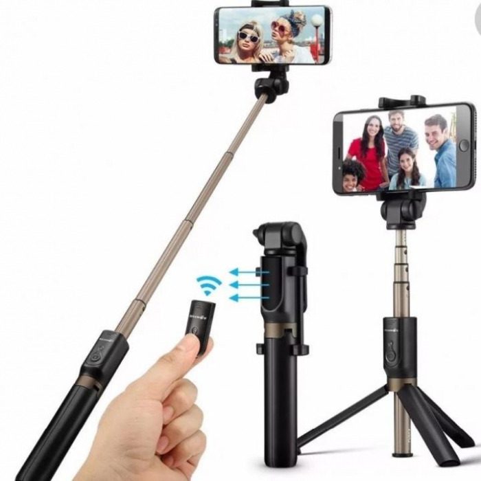 Selfie Stick cu trepied si telecomanda Bluetooth K07 [5]