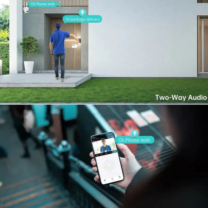 Camera de supraveghere Wifi - Jortan JT-8160QJ cu vizualizare live pe telefon [2]