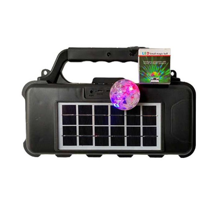 Boxa cu panou solar portabila CCLamp CL-820,Bluetooth,USB,radio FM, si baterie integrata [2]