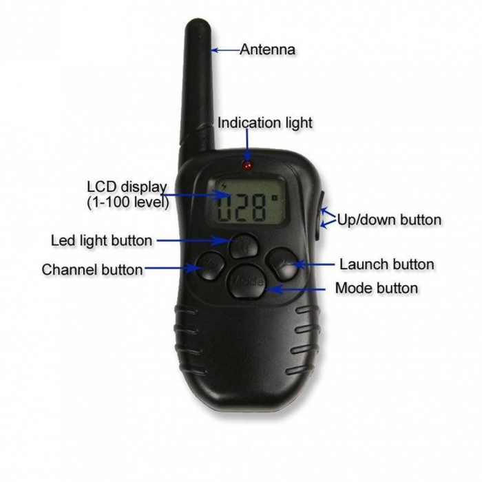 Zgarda electrica pentru dresaj si antilatrat caini,Petrainer 998D [2]