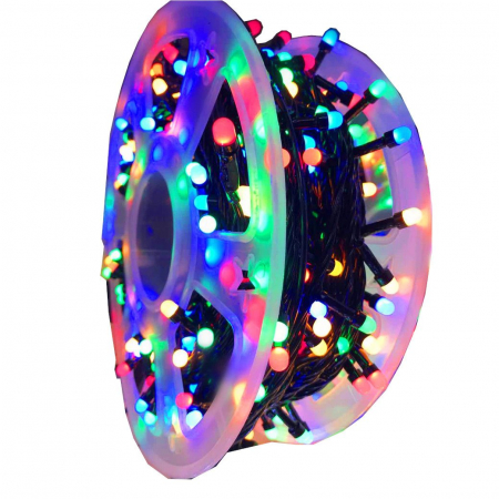Instalatie de craciun cu 1000 led-uri multicolore RGB, pentru exterior rola 100 metri [3]
