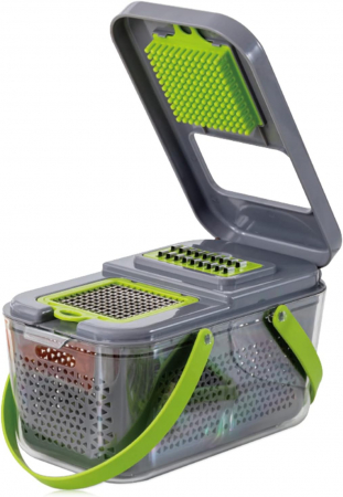 Razatori si tocatoare - Razatoare multifunctionala Veggie Slicer pentru fructe si legume cu 22 Piese