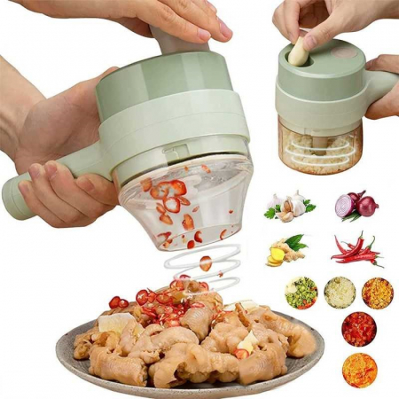 Tocator si maruntitor electric 4 în 1 pentru alimente si legume [2]