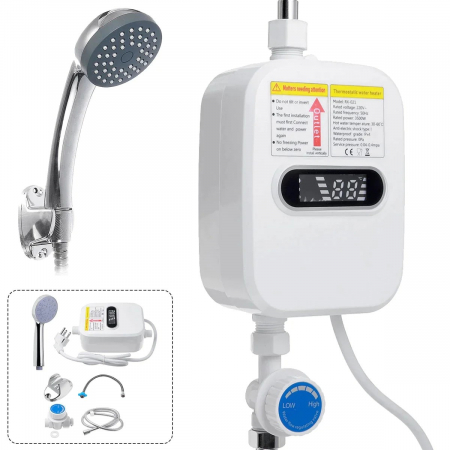Sisteme filtrare si accesorii - Mini Boiler electric instant pentru apa calda cu afisaj digital si putere 3500W