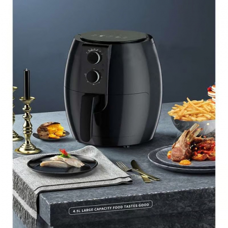 Friteuza fara ulei Air Fryer cu aer cald si putere 1350W, volum 5 litri [3]
