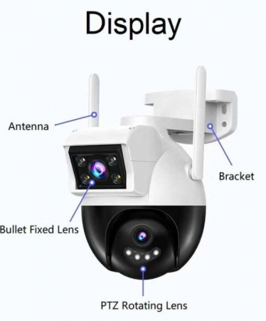 Camere supraveghere video Jortan JT-8290 pentru exterior si interior cu 2 camere Wi-Fi [2]